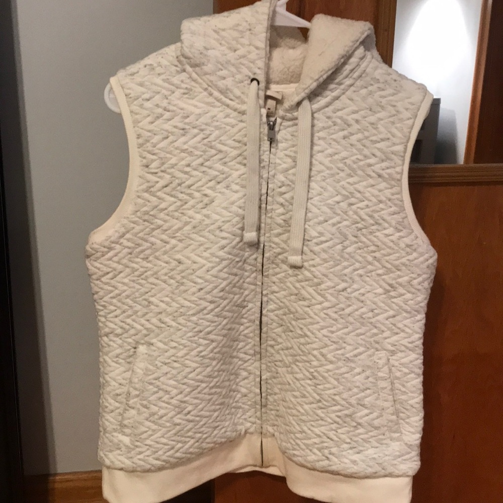 Cozy cream and gray vest